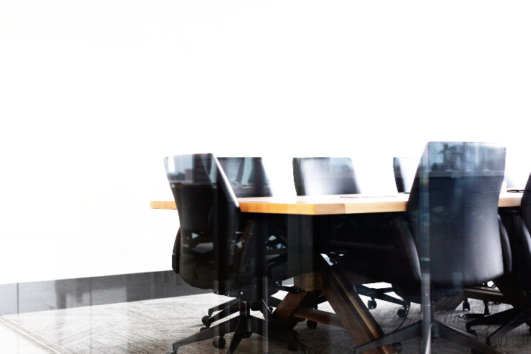 Empty conference room