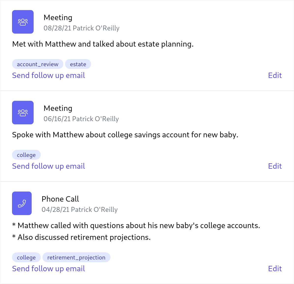 financial coaching CRM